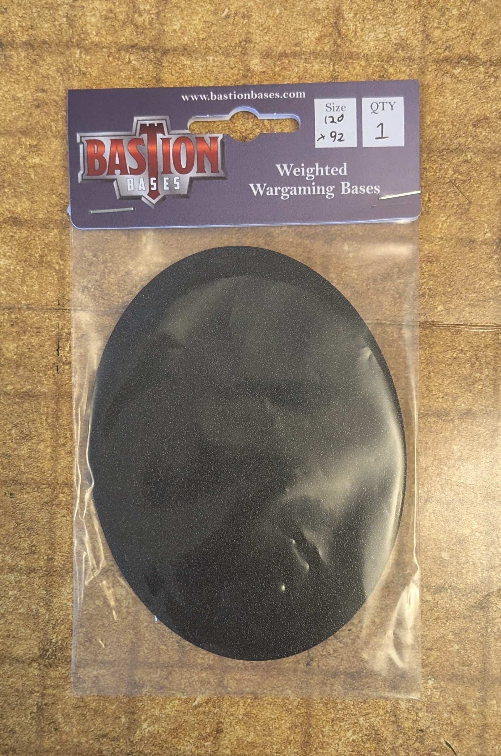 Oval Bastion Base: Weighted Wargaming Bases with Built in Magnet Slot